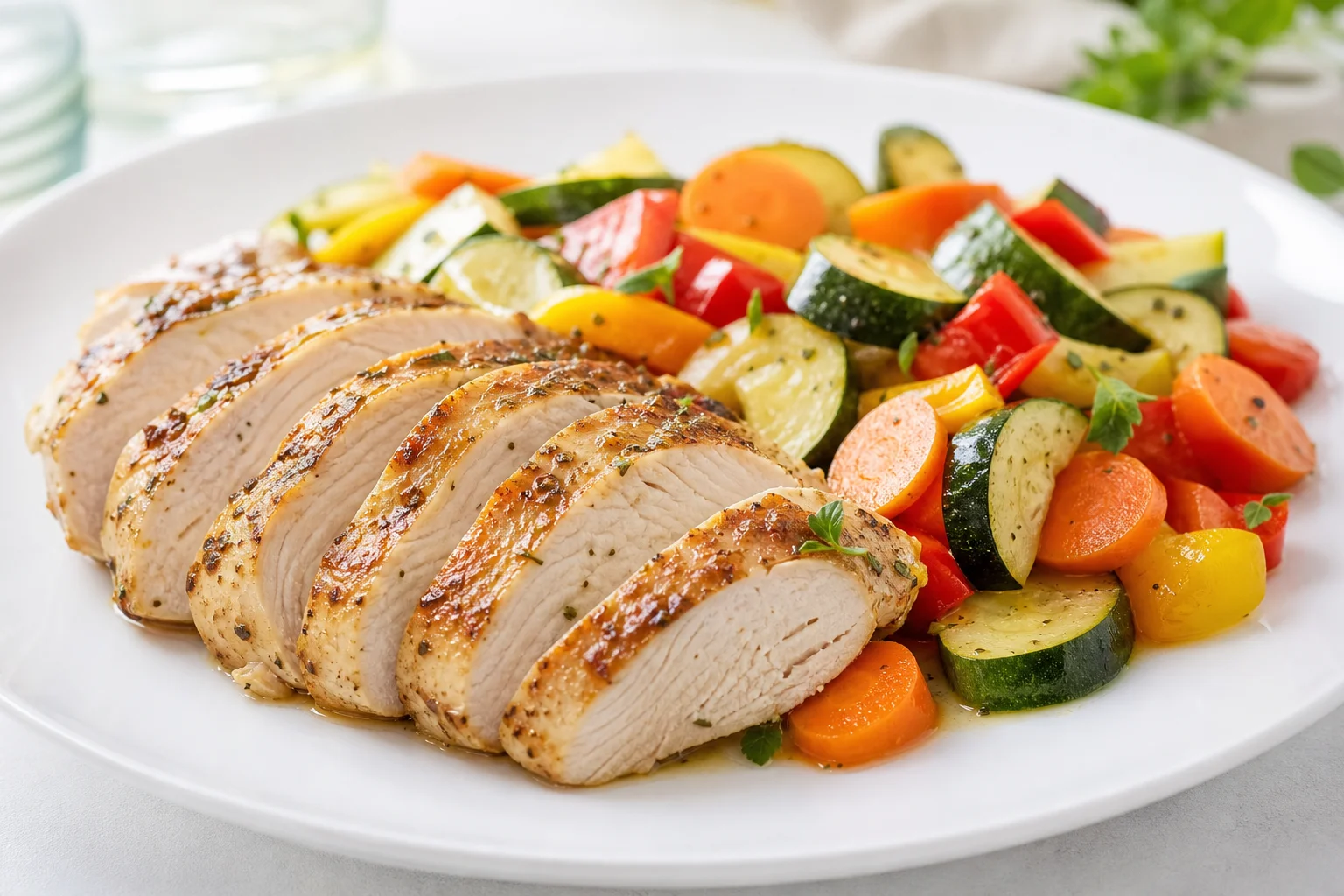 Braised turkey with mixed vegetables